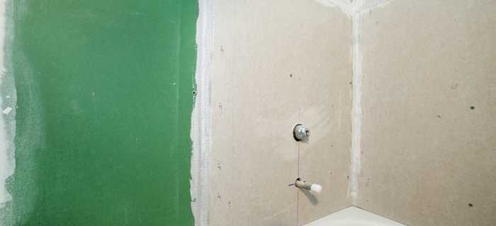 стены из гипсокартона в ванной