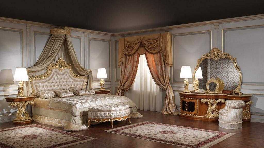 как оформить спальню в стиле барокко