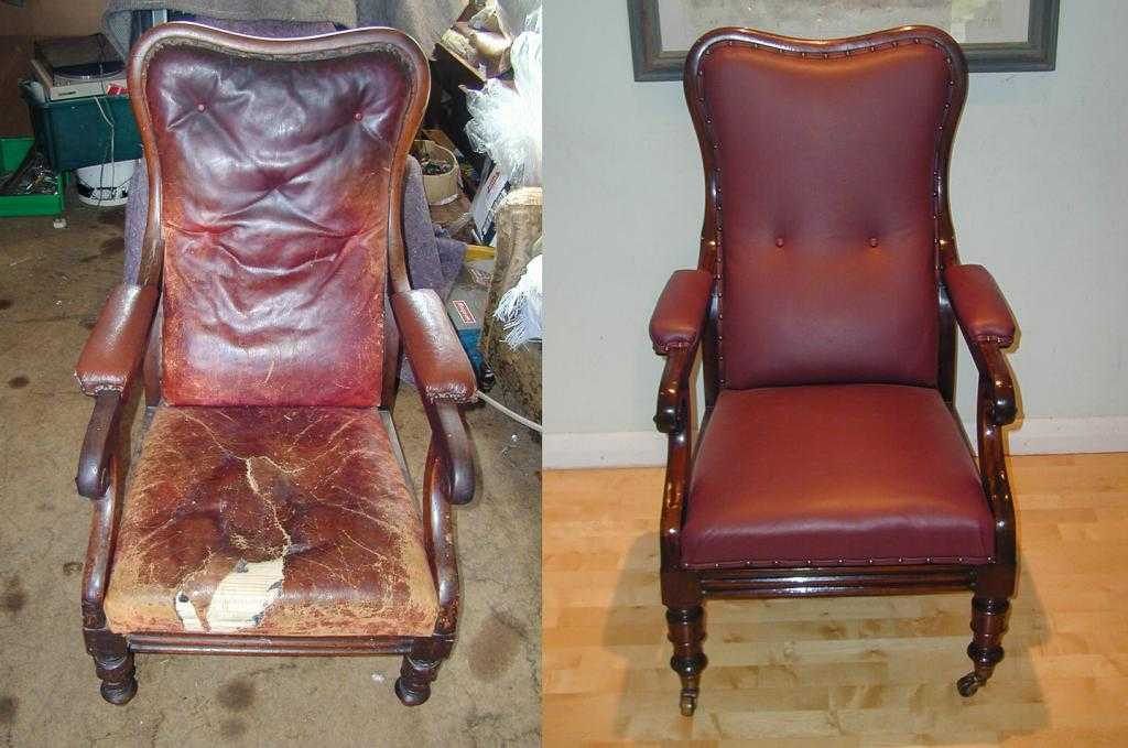 кожаный стул