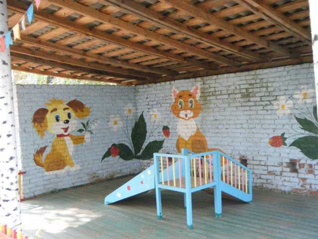 Как украсить веранду детского сада