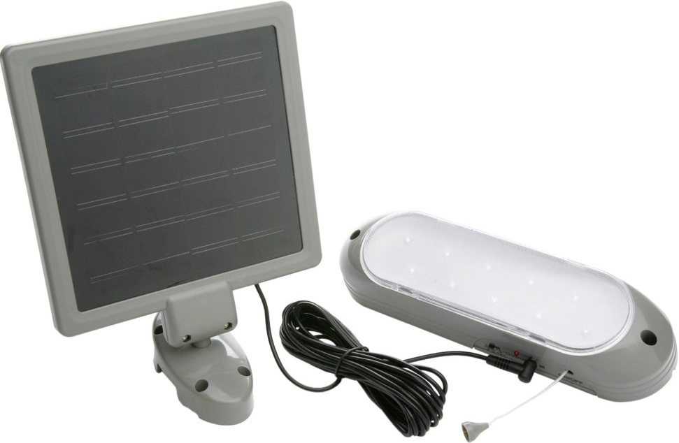 Солнечная батарея со светильником
