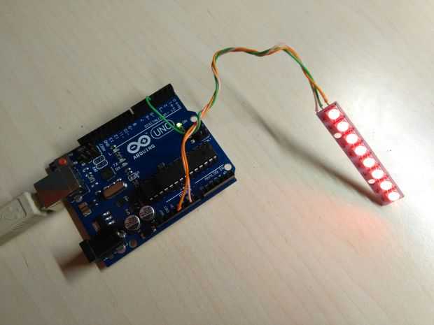 Управление светодиодной лентой Arduino