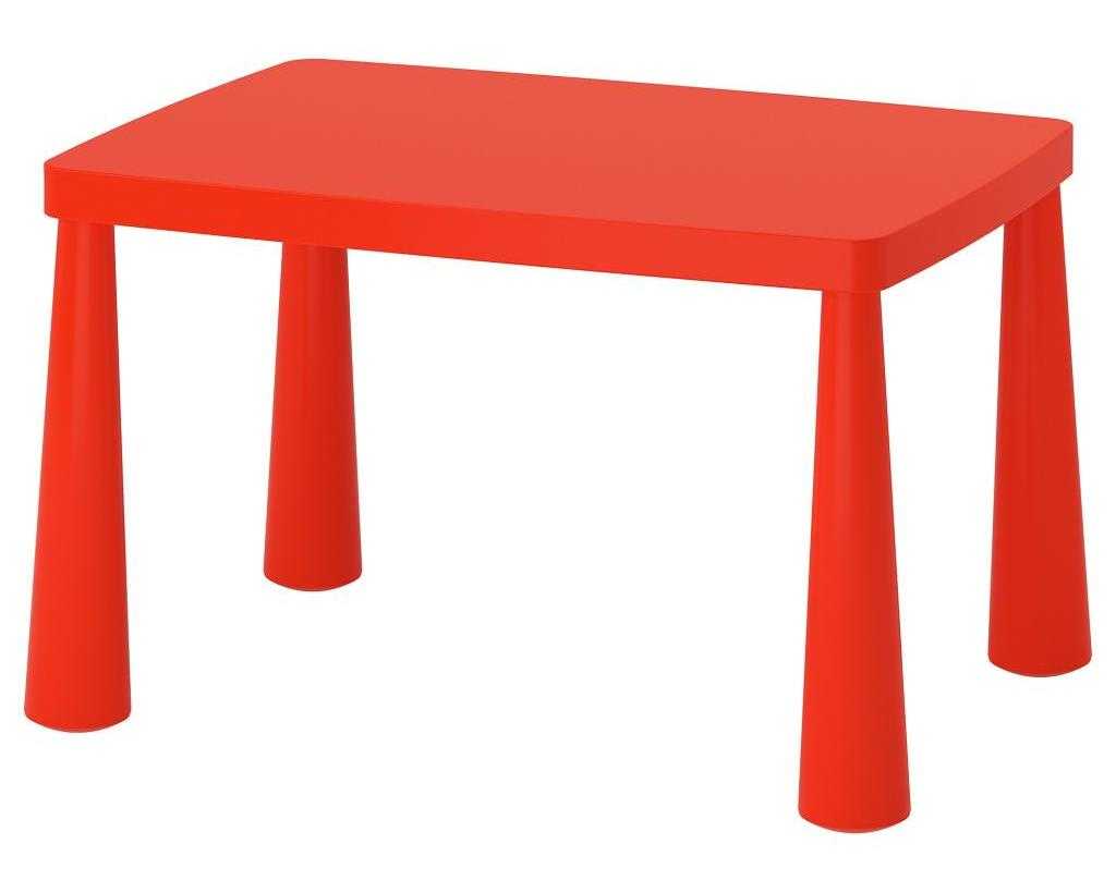 красный стол
