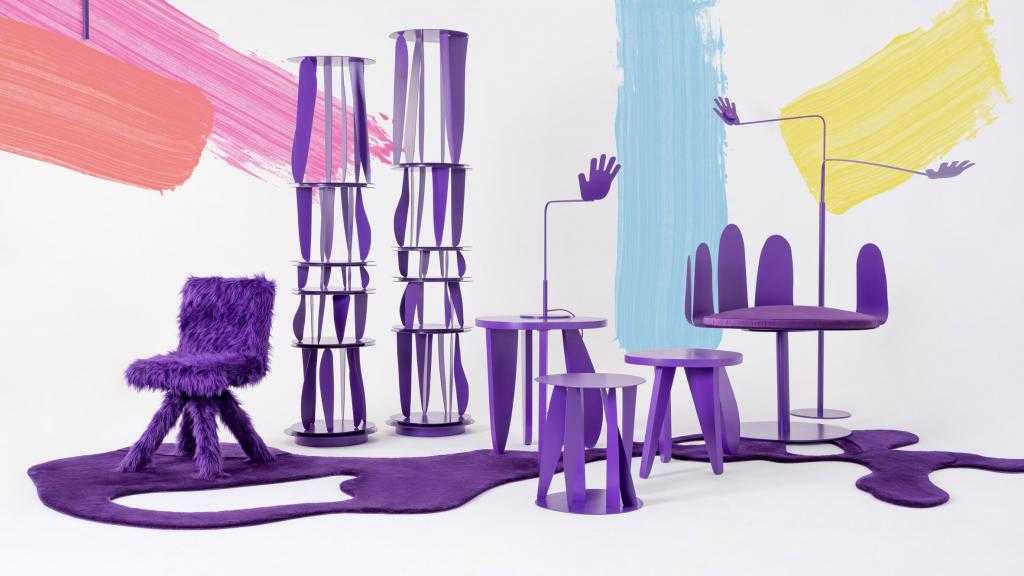 Виды стульев фиолетового цвета